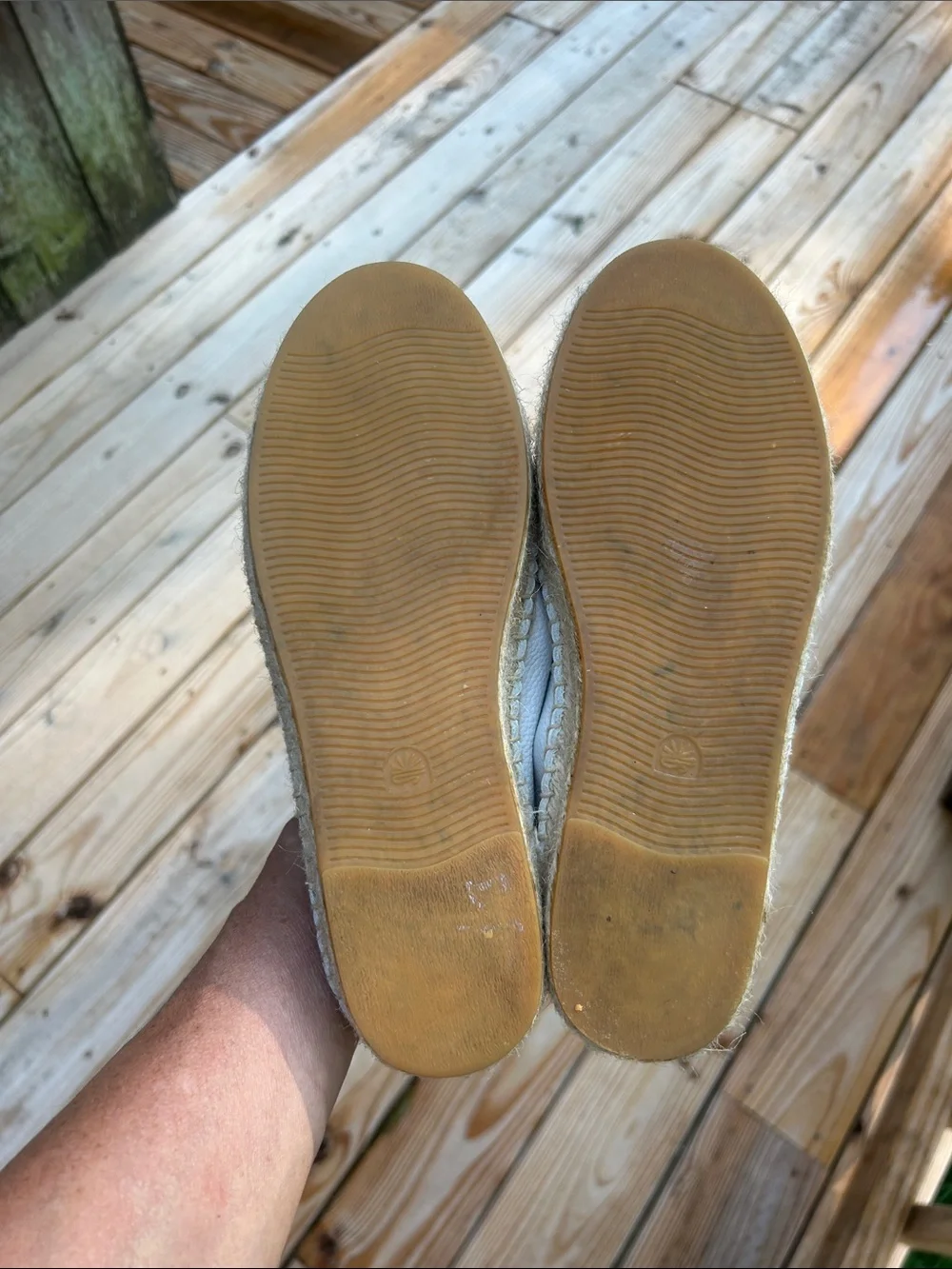 Soludos Snake-Embossed Leather Espadrilles size 7